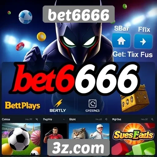 Variedade de jogos disponíveis na bet6666